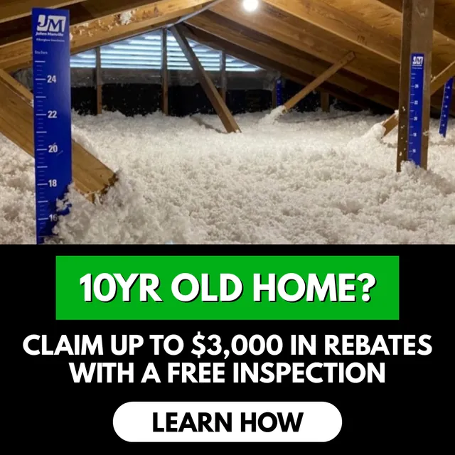 Blown-in insulation rebate ad